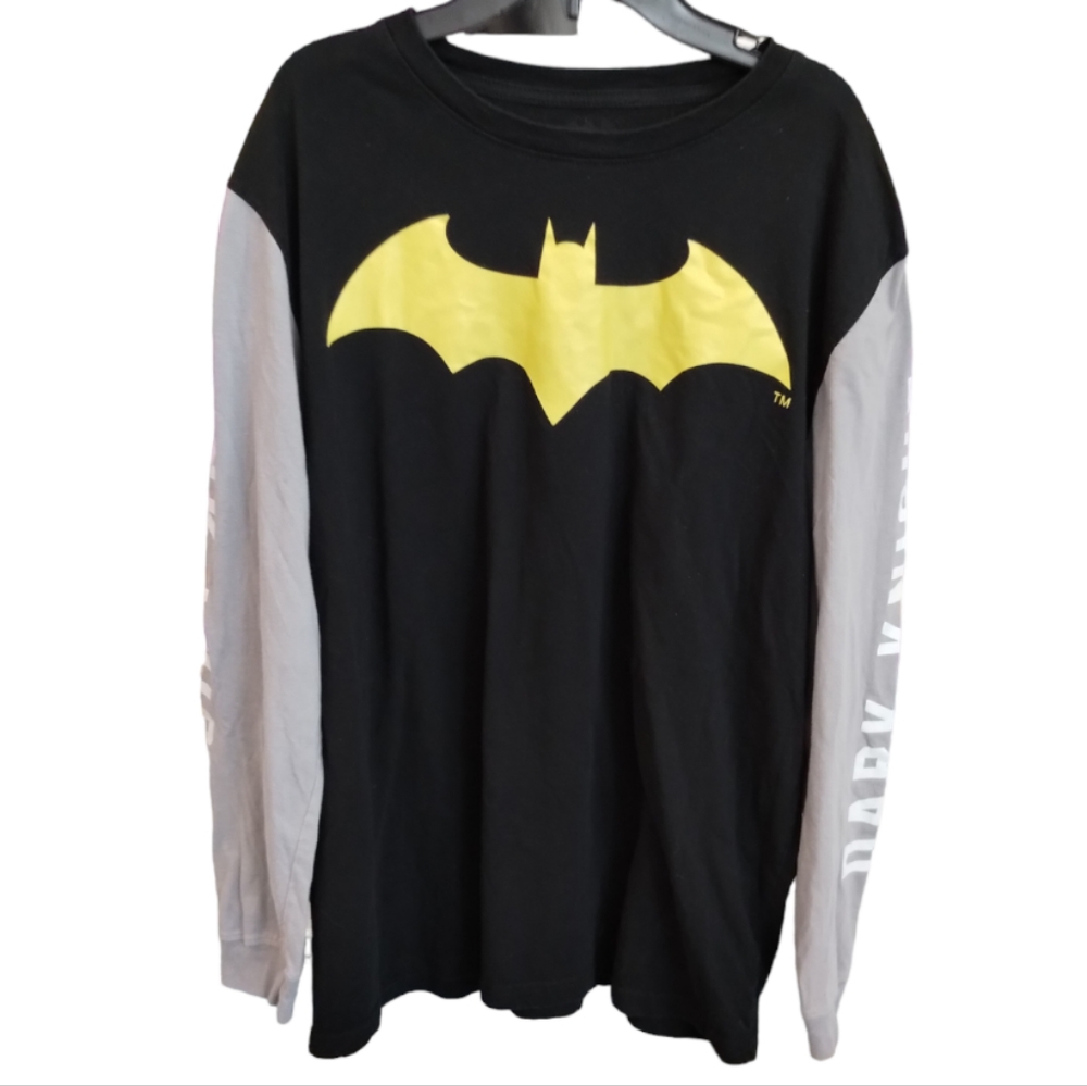 DC Comics The Dark Knight Batman  Long Sleeve Shirt  (Fading on Size Tag) - Picture 2 of 16